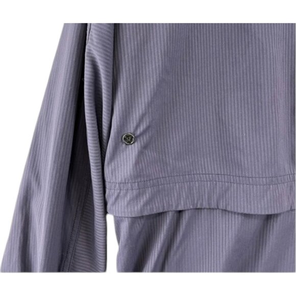 Lululemon navy blue 'Yogi Anorak' zip jacket size 6/8 - Picture 4 of 5